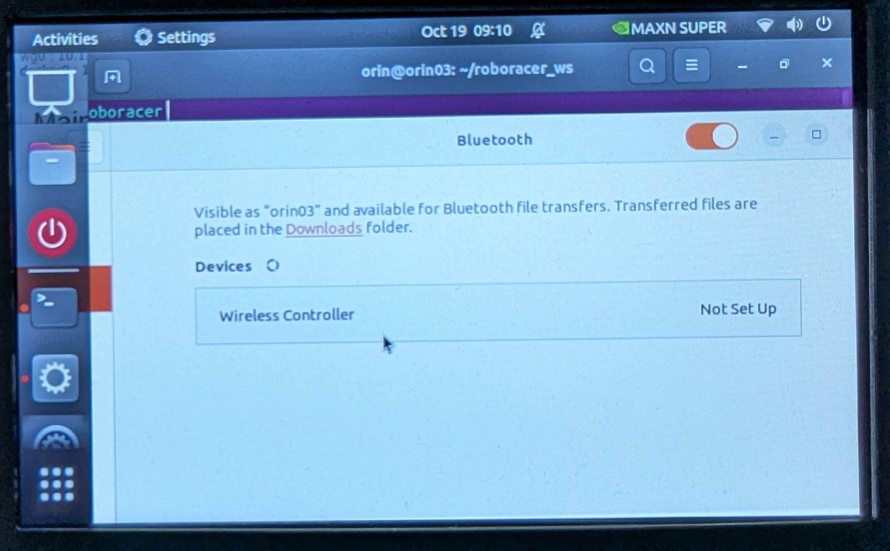 Bluetooth Settings Disconnected Joystick